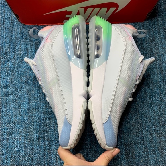 Nike Air max 2090 SE GS Sneakers Pure Platinum Arctic Punch - Picture 5 of 9